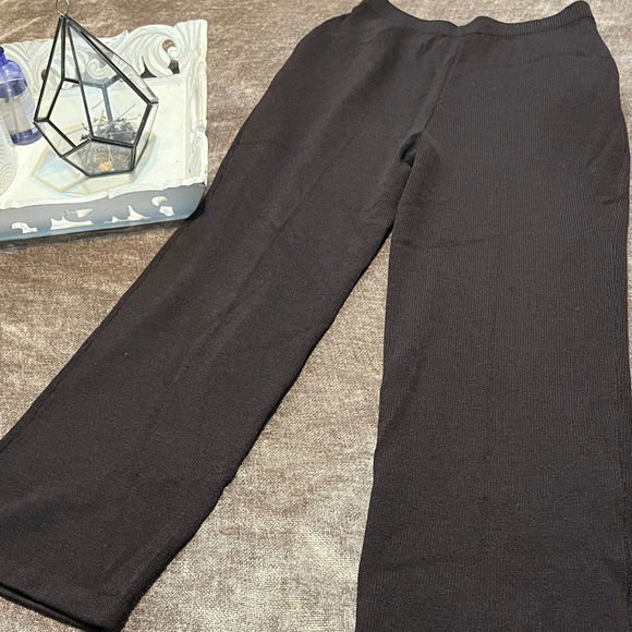 St John Collection by Marie Gray Brown Wide-Leg Pants - Size 2 - Picture 5 of 5